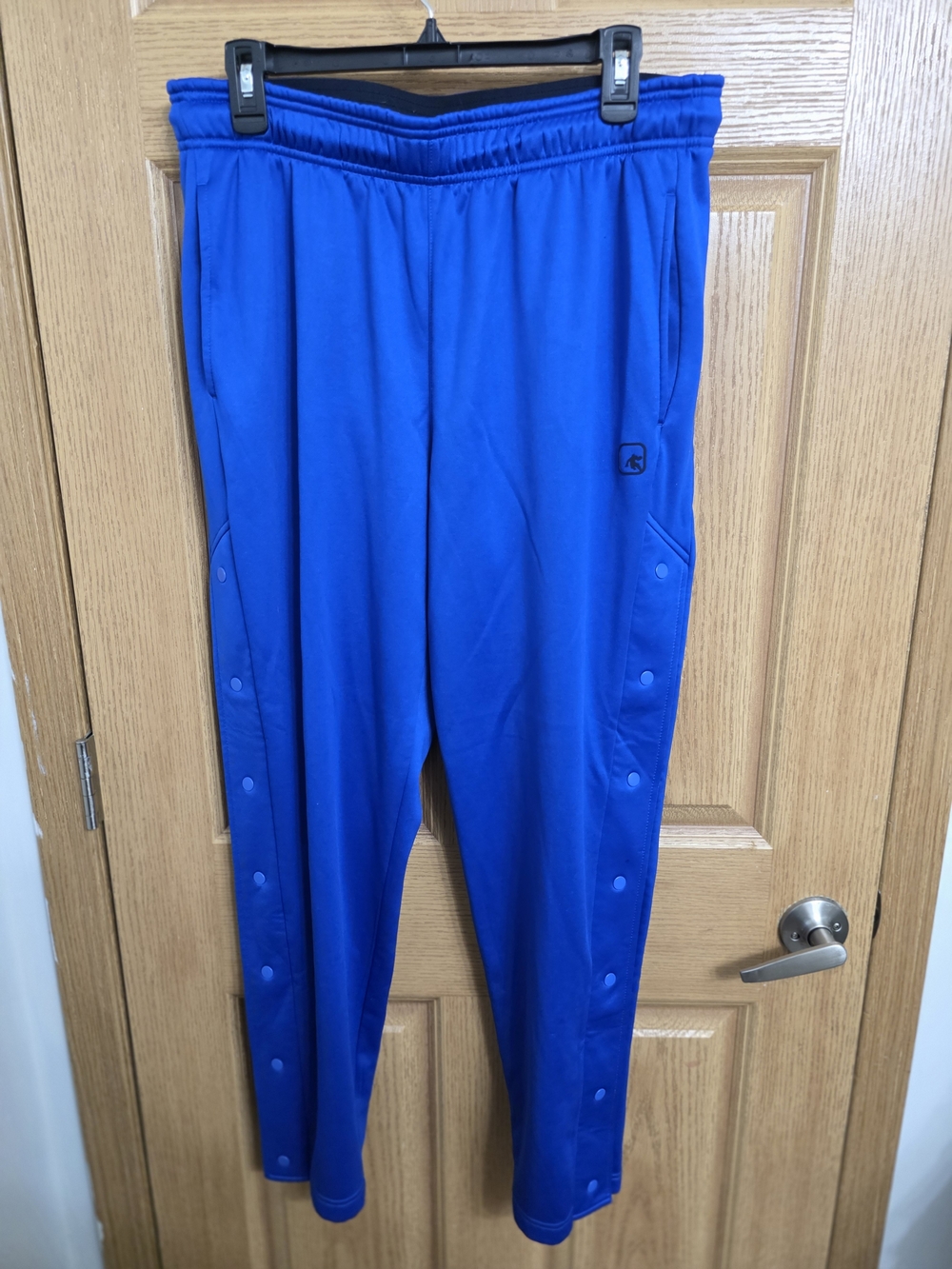 And1 Men's Snap-Button Joggers in Bright Blue